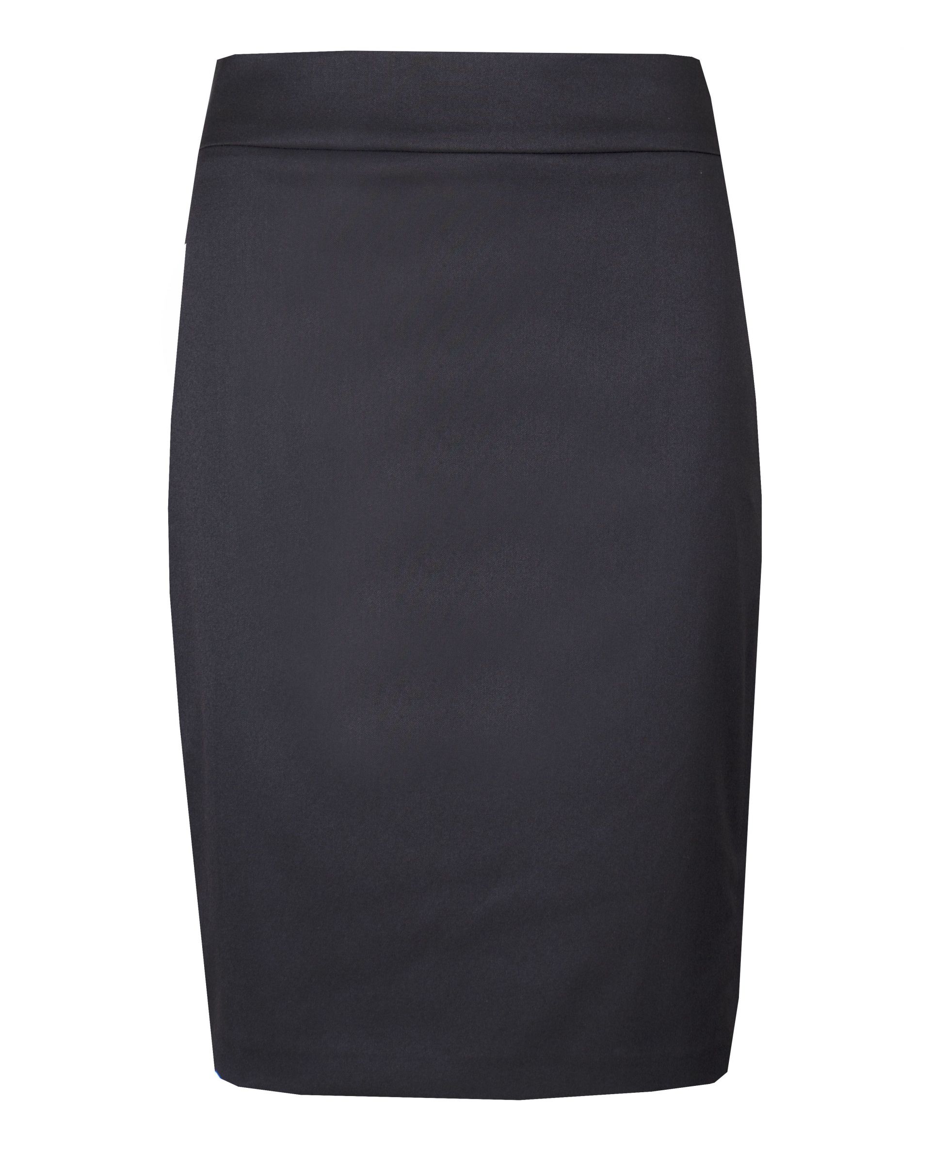 Pencil skirt with lace detail slit 1